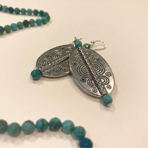 Southwestern Style Turquoise Drop Earrings